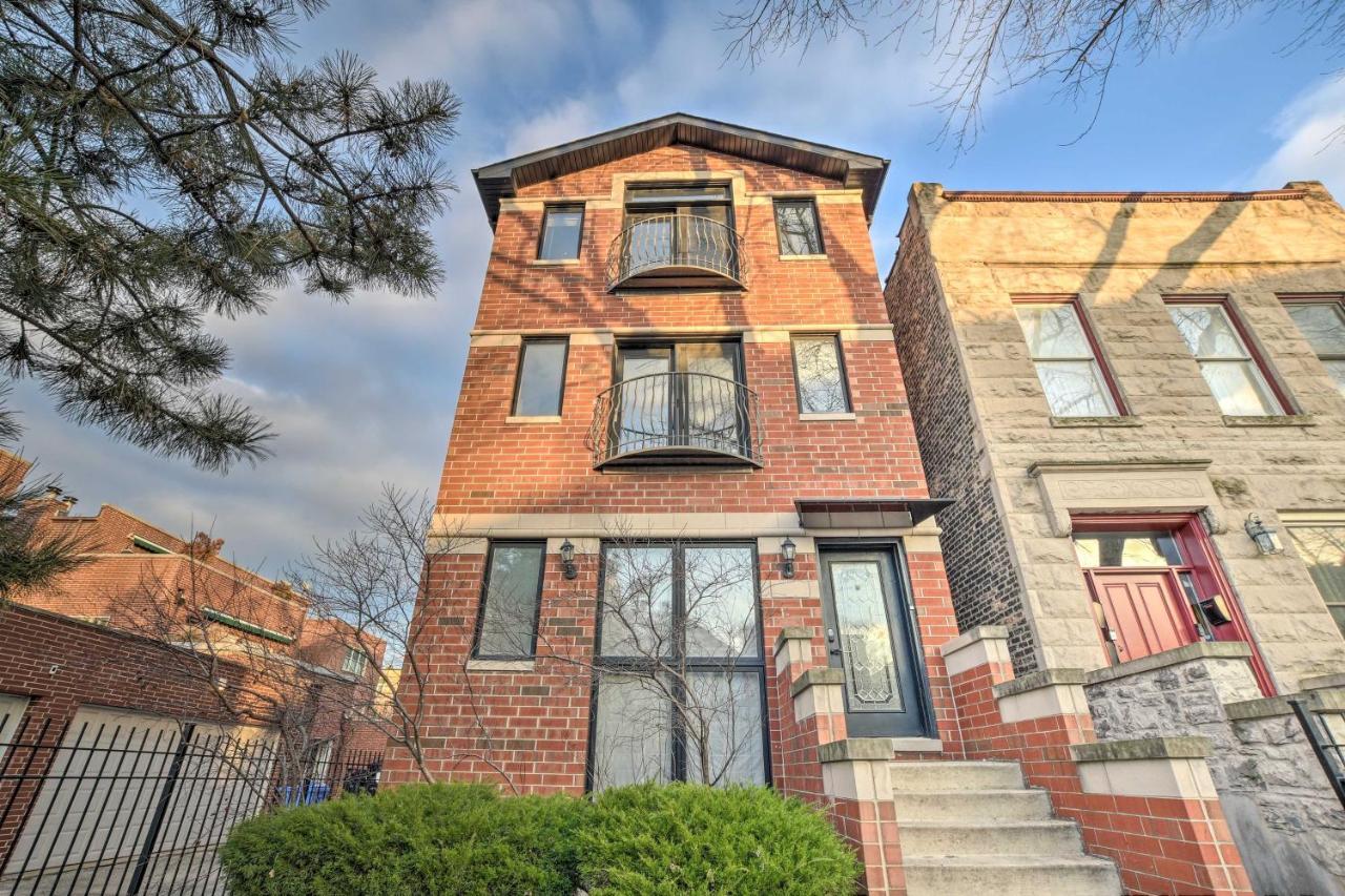 Chicago Condo With Balcony Walk To Cta Stations! Екстер'єр фото
