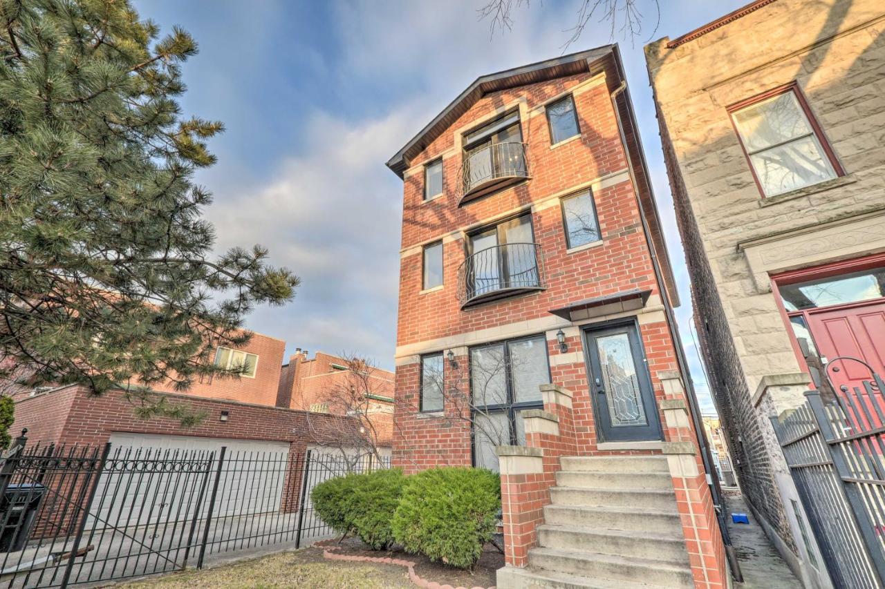 Chicago Condo With Balcony Walk To Cta Stations! Екстер'єр фото