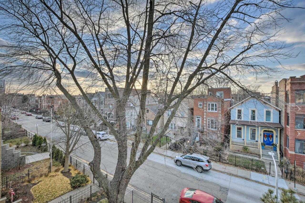 Chicago Condo With Balcony Walk To Cta Stations! Екстер'єр фото